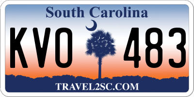SC license plate KVO483