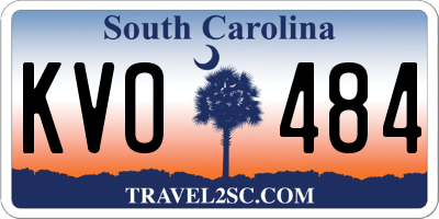 SC license plate KVO484
