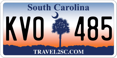SC license plate KVO485