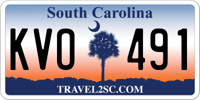 SC license plate KVO491