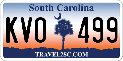SC license plate KVO499