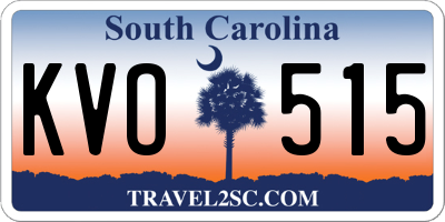 SC license plate KVO515