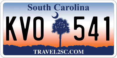 SC license plate KVO541