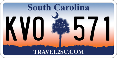 SC license plate KVO571