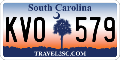SC license plate KVO579