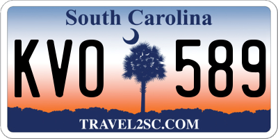 SC license plate KVO589