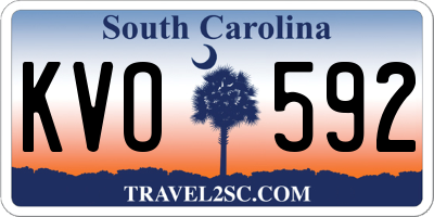 SC license plate KVO592