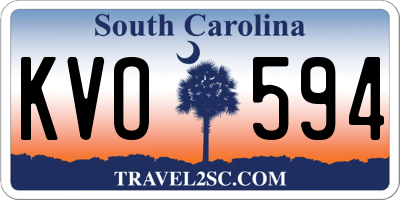 SC license plate KVO594