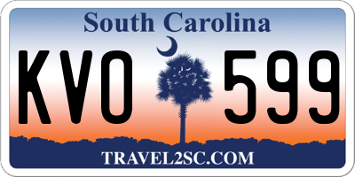 SC license plate KVO599