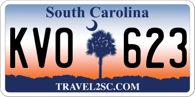 SC license plate KVO623