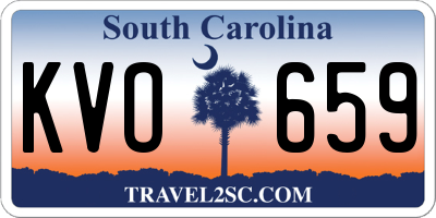 SC license plate KVO659