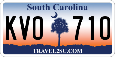 SC license plate KVO710
