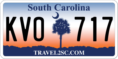 SC license plate KVO717