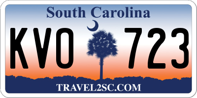 SC license plate KVO723
