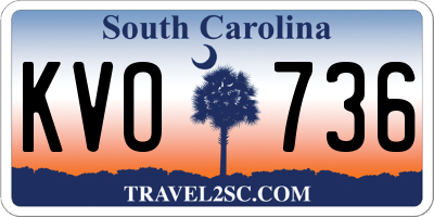 SC license plate KVO736