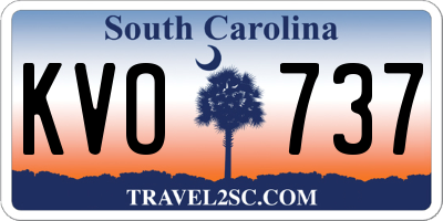 SC license plate KVO737