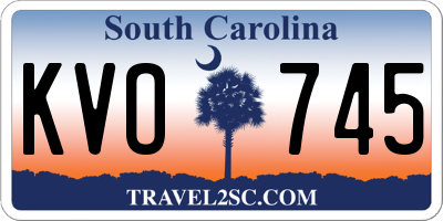 SC license plate KVO745