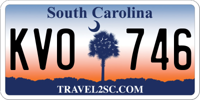 SC license plate KVO746