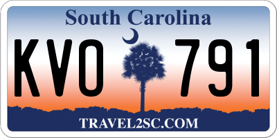 SC license plate KVO791