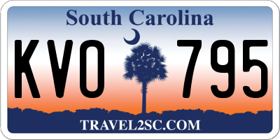 SC license plate KVO795