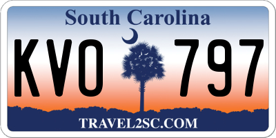 SC license plate KVO797