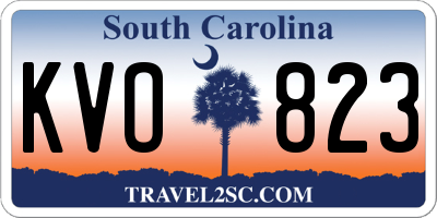 SC license plate KVO823