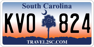SC license plate KVO824