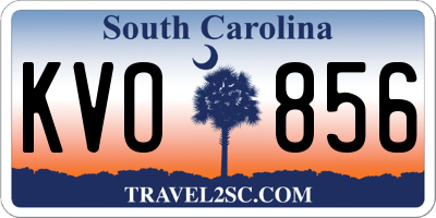 SC license plate KVO856