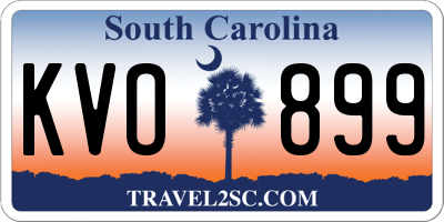 SC license plate KVO899