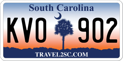 SC license plate KVO902