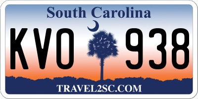 SC license plate KVO938