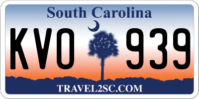 SC license plate KVO939