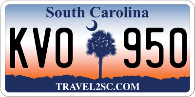 SC license plate KVO950