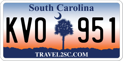 SC license plate KVO951