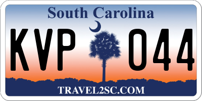 SC license plate KVP044