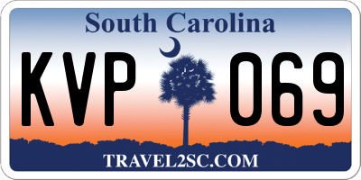 SC license plate KVP069