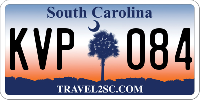 SC license plate KVP084