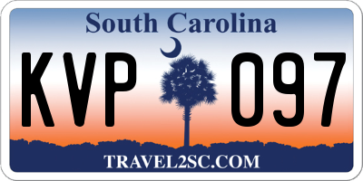 SC license plate KVP097