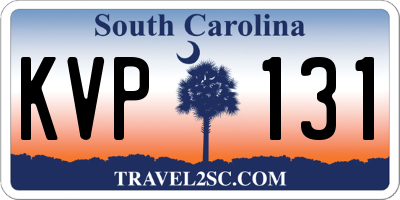 SC license plate KVP131