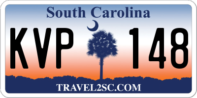 SC license plate KVP148