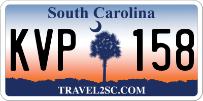 SC license plate KVP158