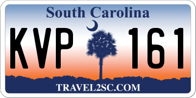 SC license plate KVP161