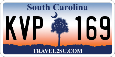SC license plate KVP169