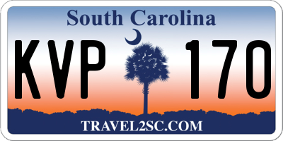 SC license plate KVP170
