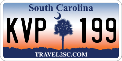 SC license plate KVP199