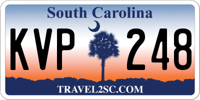SC license plate KVP248