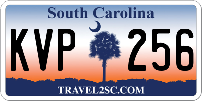 SC license plate KVP256