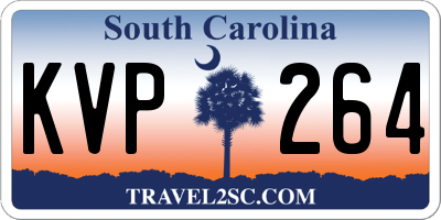SC license plate KVP264
