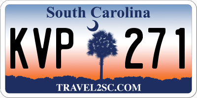SC license plate KVP271