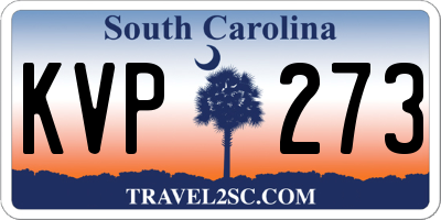 SC license plate KVP273